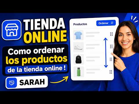 Tutorial: 🛒 Cómo ORDENAR los productos de tu TIENDA ONLINE | SARAH